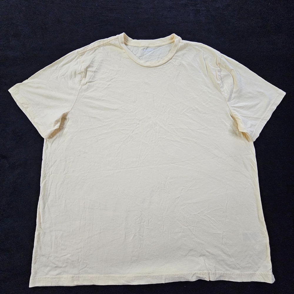 Old Navy Soft-Washed Yellow Short Sleeve Cotton T-Shirt Men's 2XL